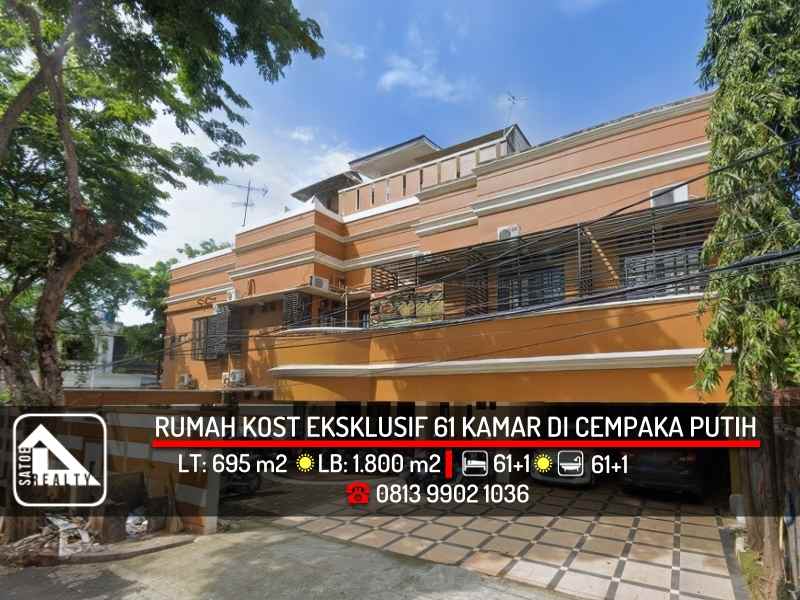 kost eksklusif 61 kamar di cempaka putih jakarta pusat