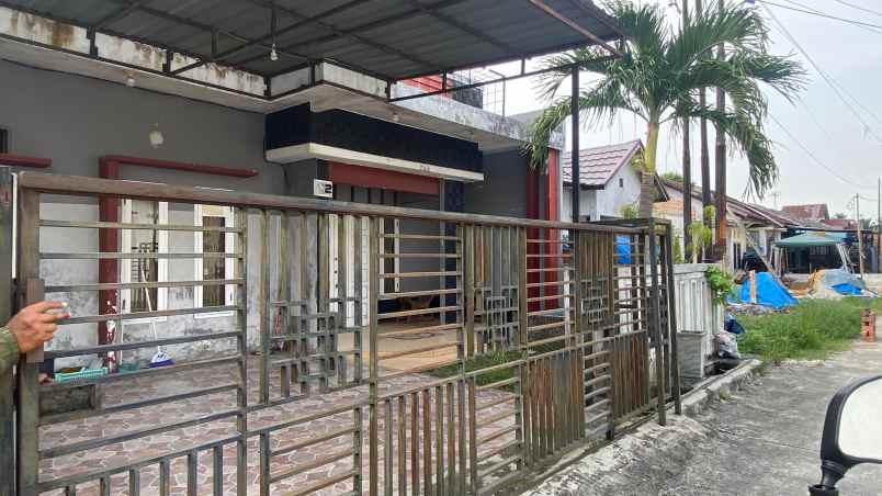 rumah 2 lantai dijual jl taman karya panam type 45