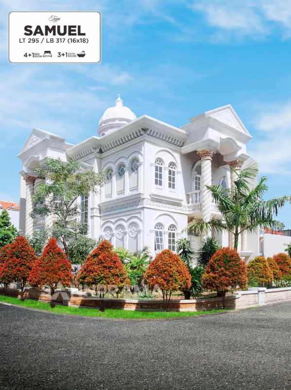 rumah mewah konsep resort european classic desain rn