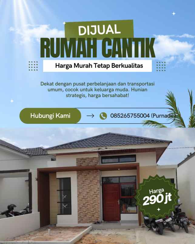 rumah sisa satu unit lagi di suka karya