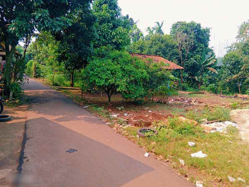 tanah 500m2 shm dekat stasiun cisauk rp 2jt m2