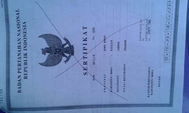 tanah cihideung palasari bogor