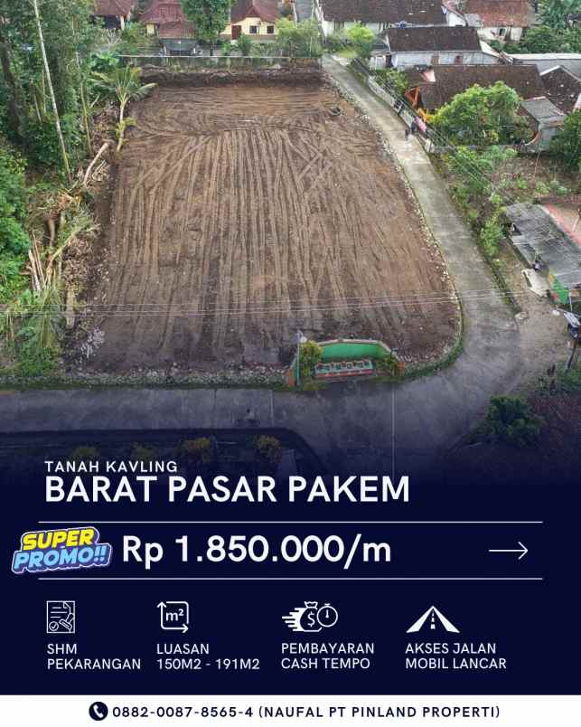 tanah kavling murah dekat rs grhasia dan pasar pakem