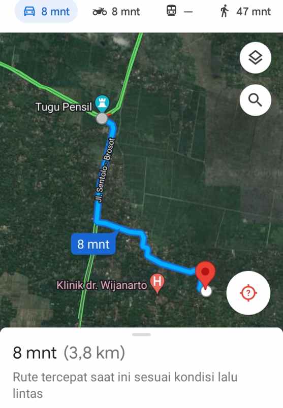 tanah luas murah srikayangan sentolo