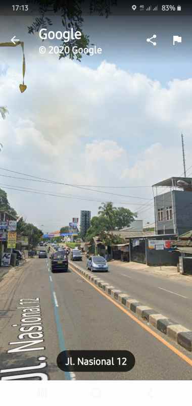 tanah ngantong strategis jl nasional12
