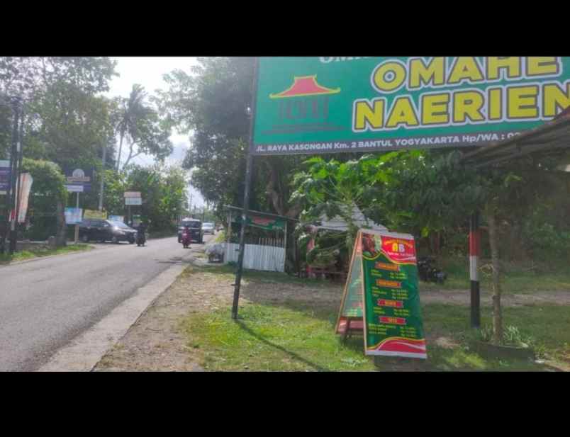 tanah pekarangan luas lebar jl raya kasongan kasihan