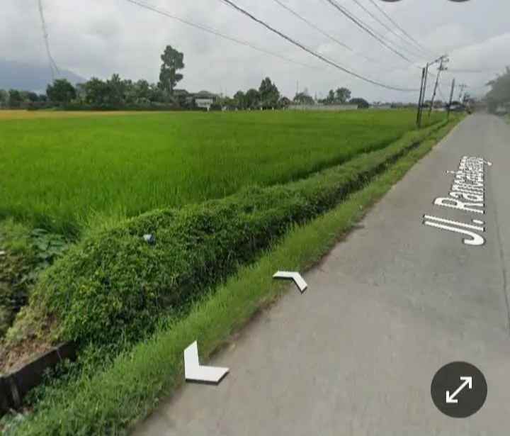 tanah sawah strategis lebar muka 22m