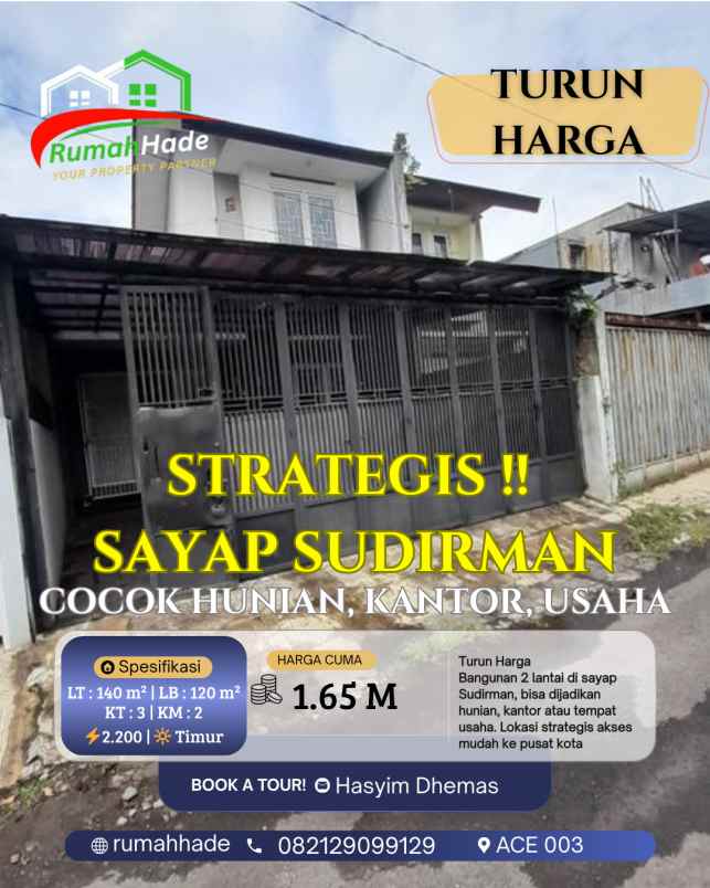 turun harga rumah strategis di sayap sudirman