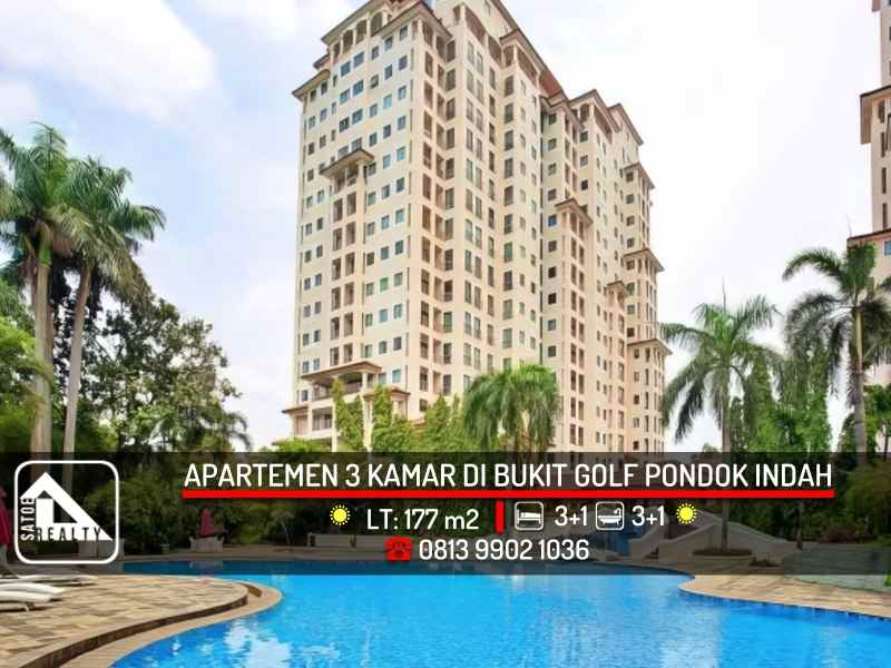 apartemen 3 kamar bukit golf pondok indah pondok indah