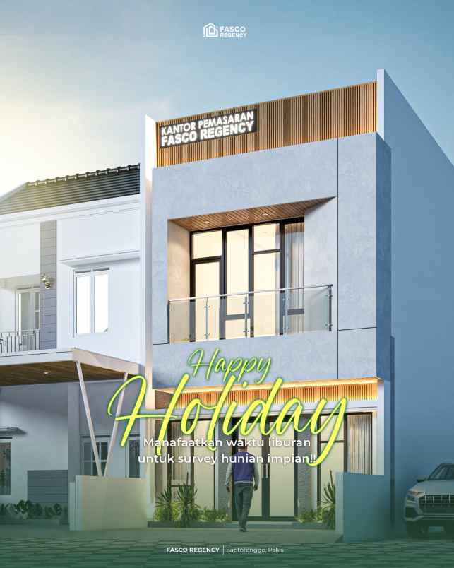 dijual hunian masa kini 600jt an di malang