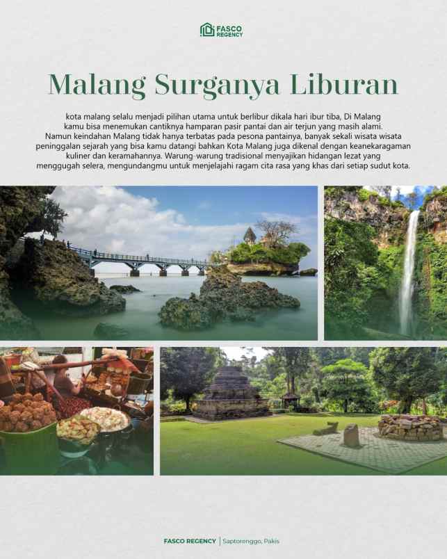 dijual hunian masa kini 600jt an di malang