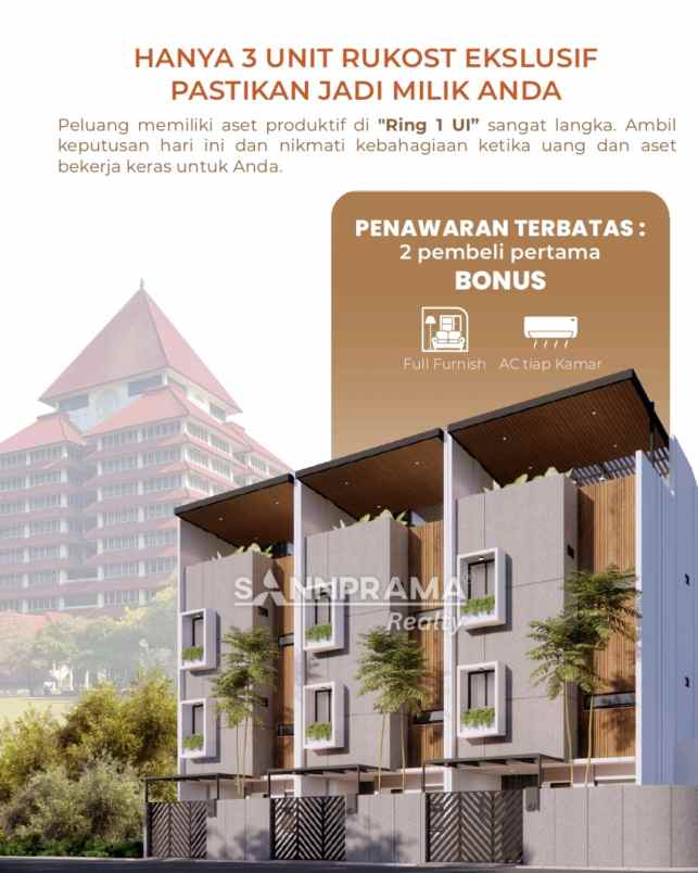 dijual kost beji timur