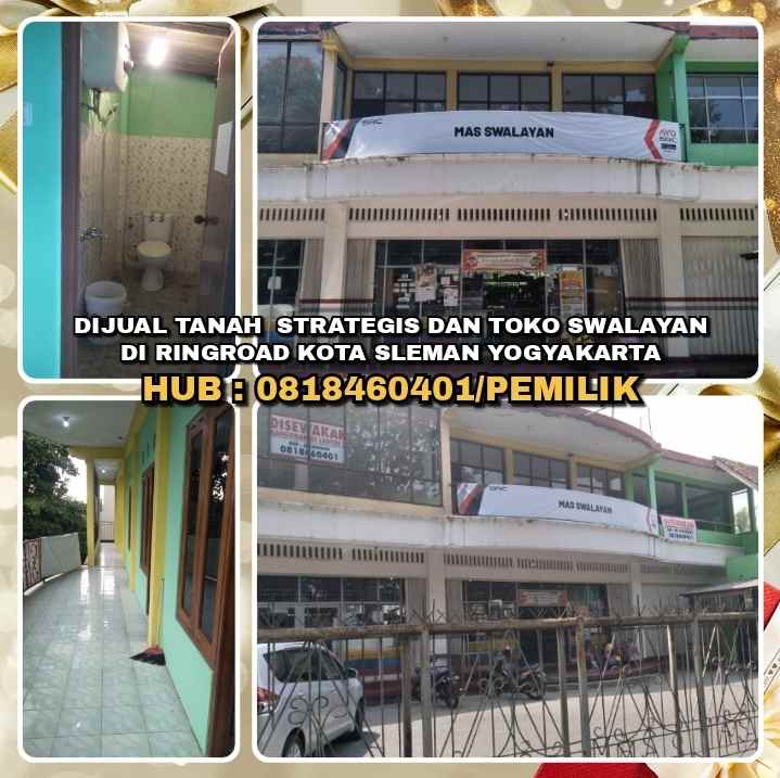 dijual ruko gudang kantor jl dr radjimin sleman