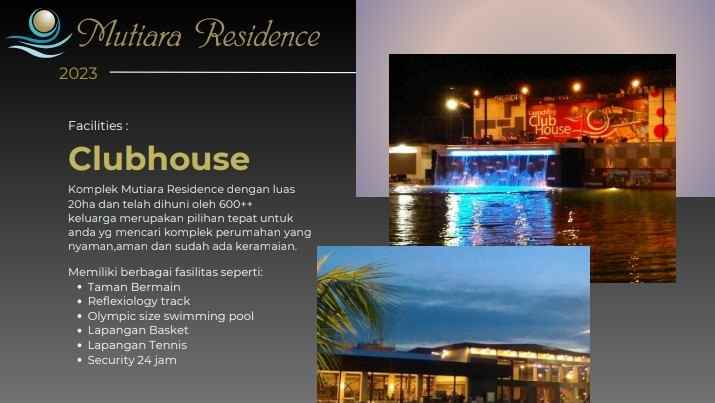 dijual rumah cluster mutiara jade di