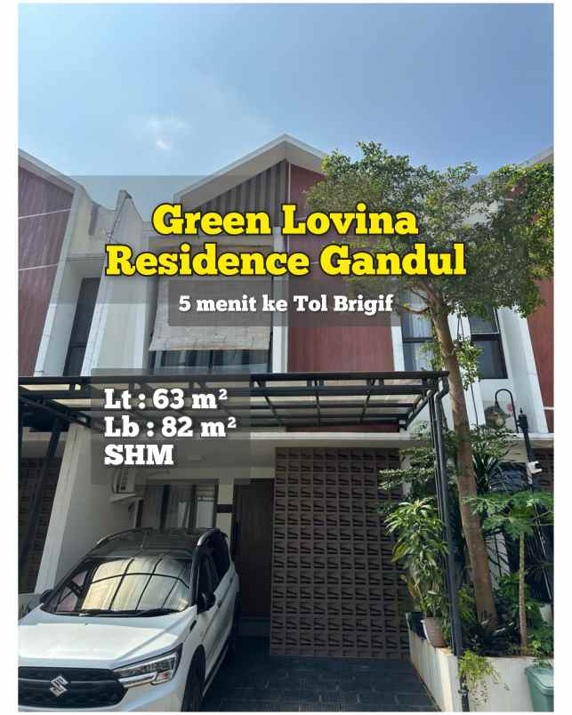 dijual rumah green lovina residence gandul