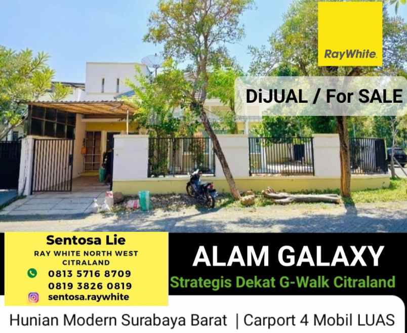 dijual rumah jalan alam galaxy