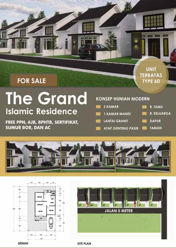 dijual rumah jalan gg villa harapan iii