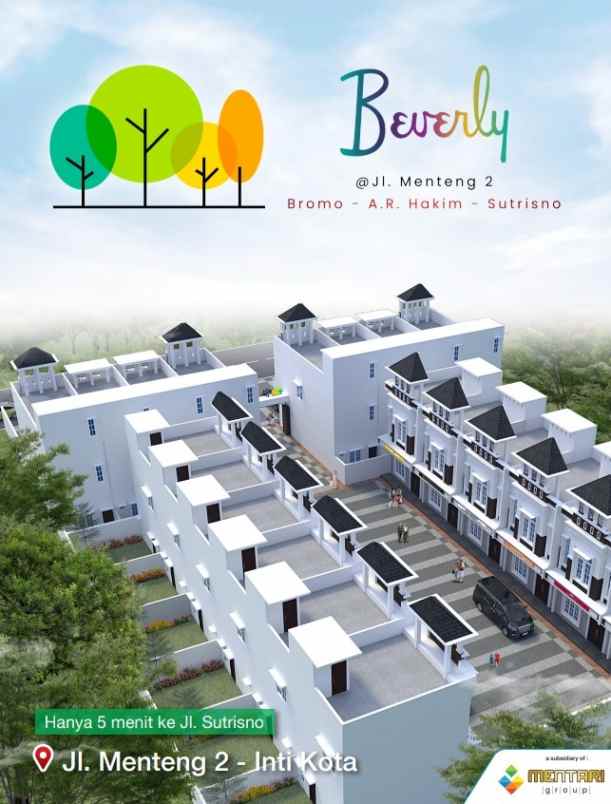 dijual rumah jalan menteng 2 denai