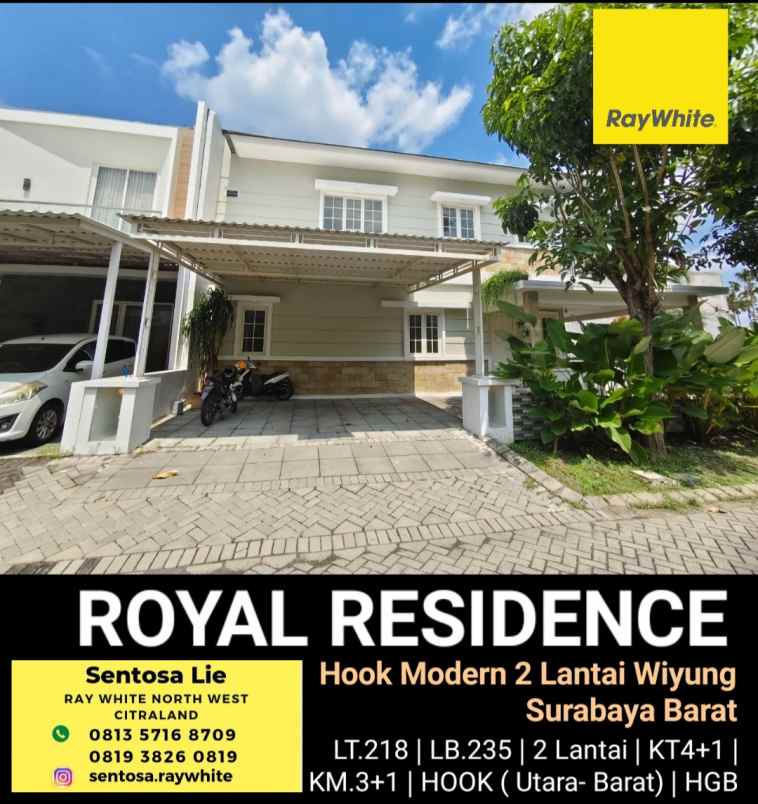 dijual rumah jalan royal residence