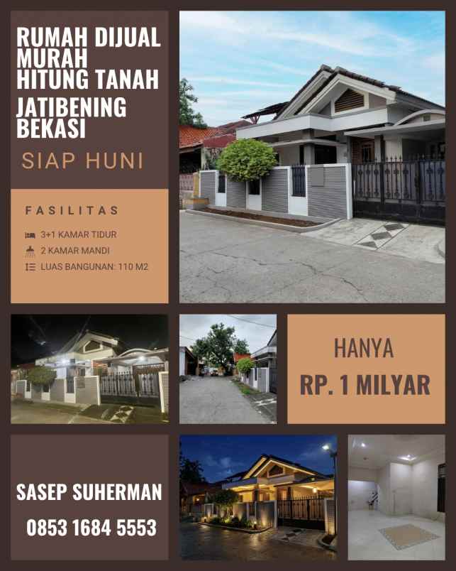 dijual rumah jatibening kota bekasi