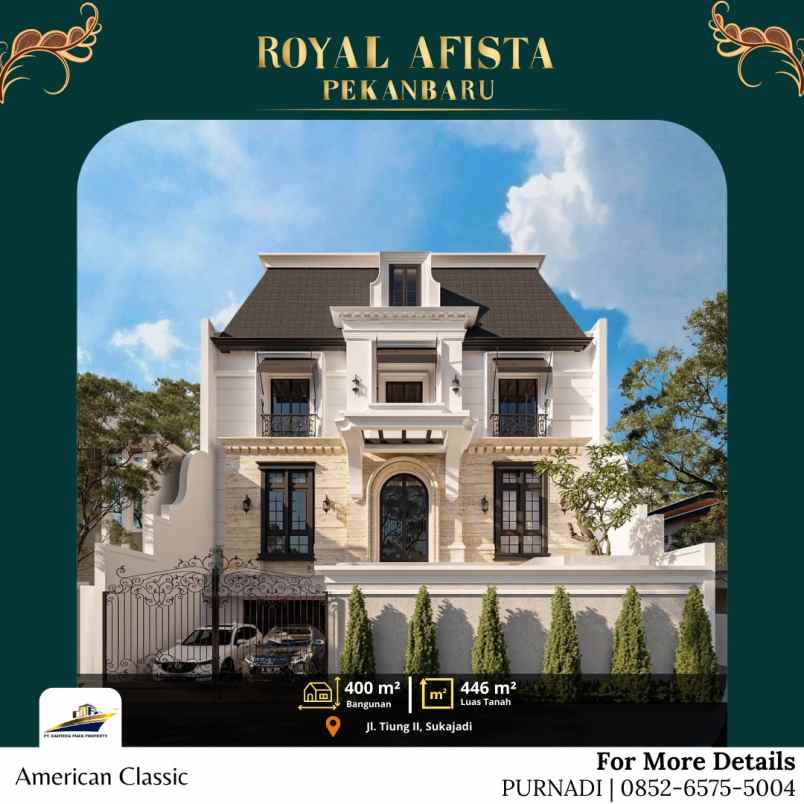 dijual rumah jl arifin ahmad