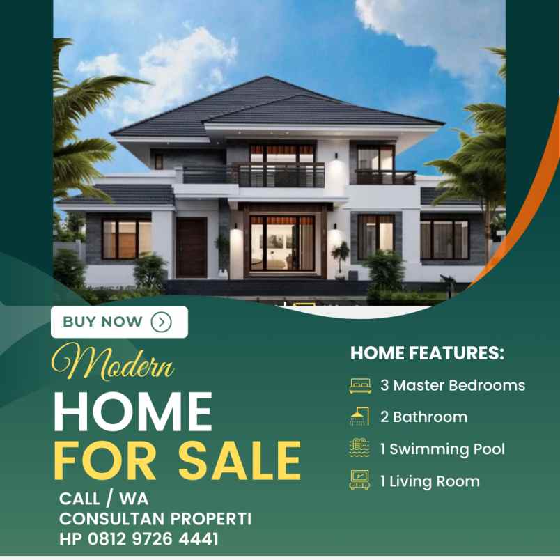 dijual rumah jl arifin ahmad