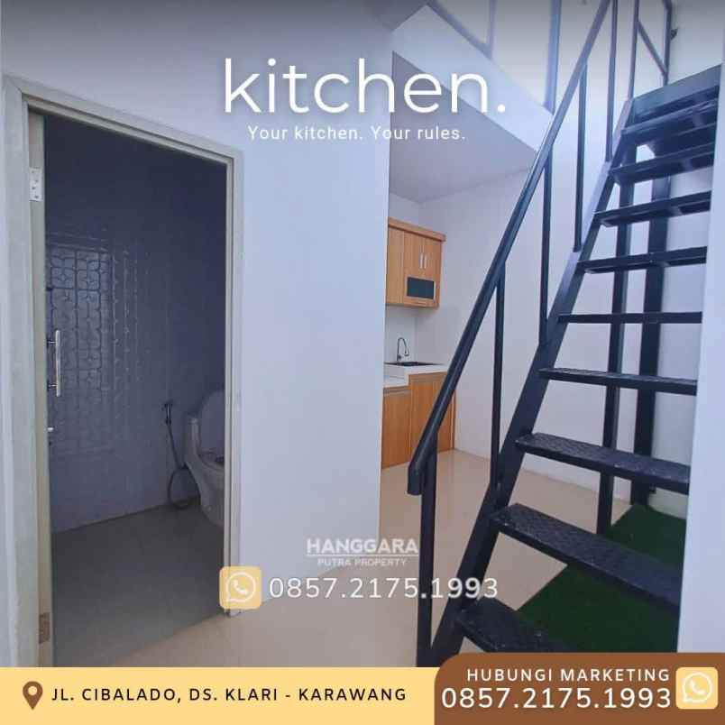 dijual rumah jl cibalado klari