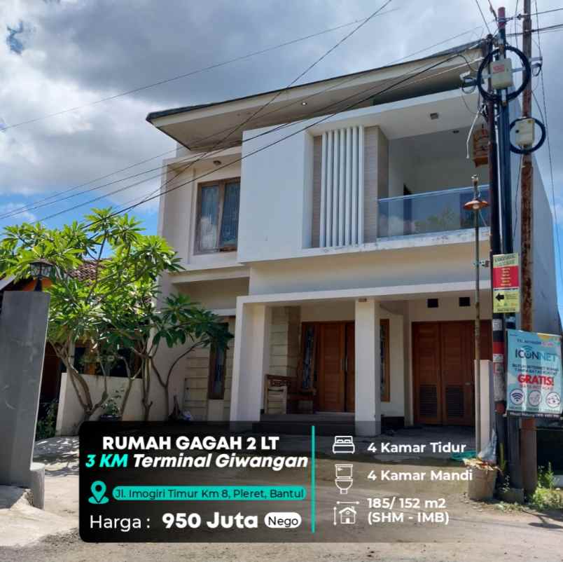 dijual rumah jl imogiri timur