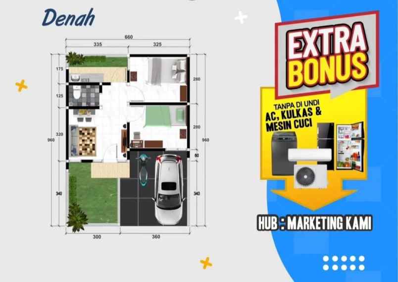 dijual rumah jl raya setu wates