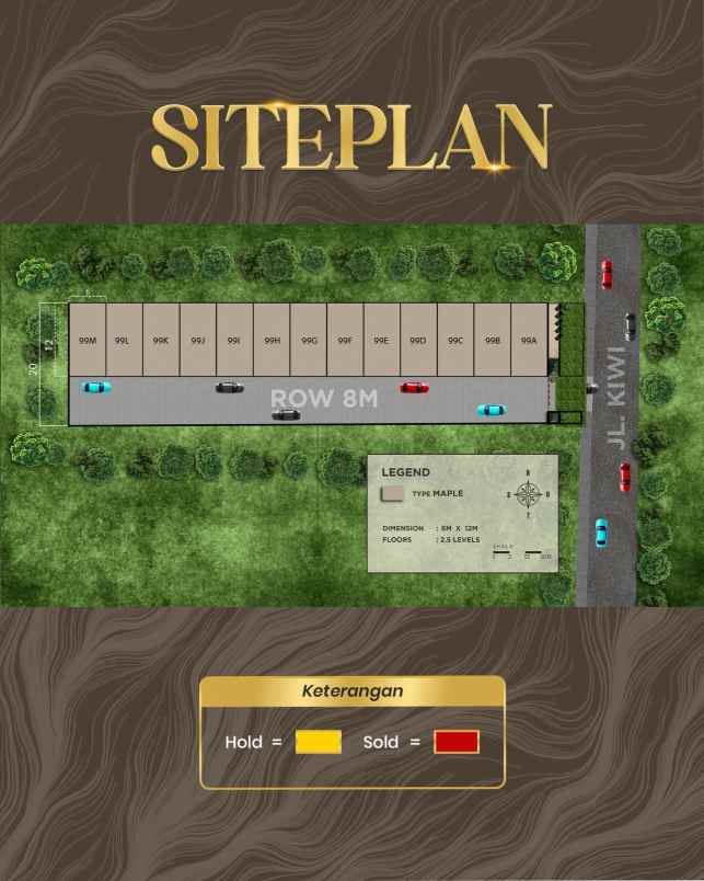 dijual rumah komplek kiwi mas jalan