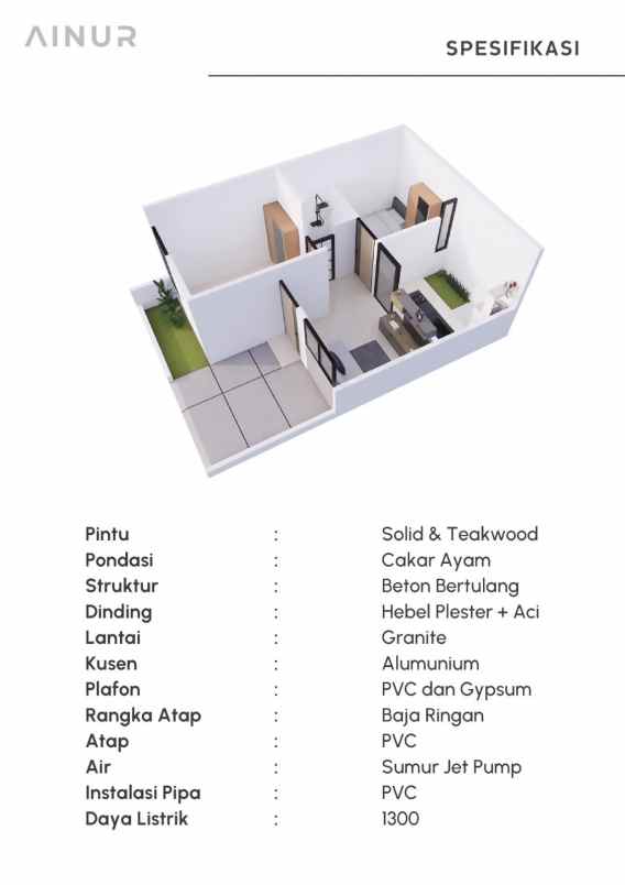 dijual rumah pondok rajeg cibinong