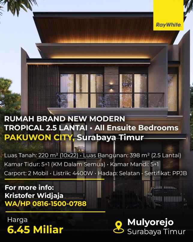 dijual rumah san diego pakuwon city