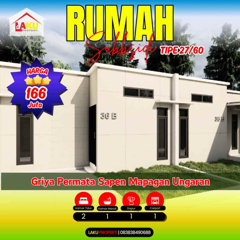 dijual rumah sapen ungaran barat