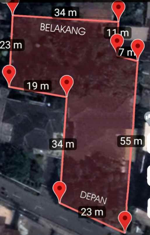 dijual rumah sisi jalan raya