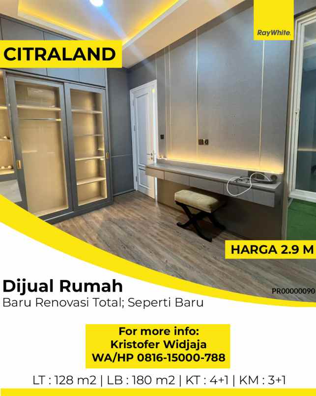 dijual rumah taman puspa raya citraland