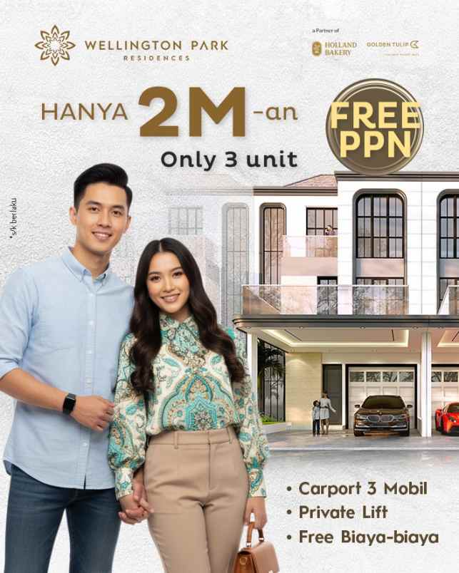 dijual rumah wellington residence