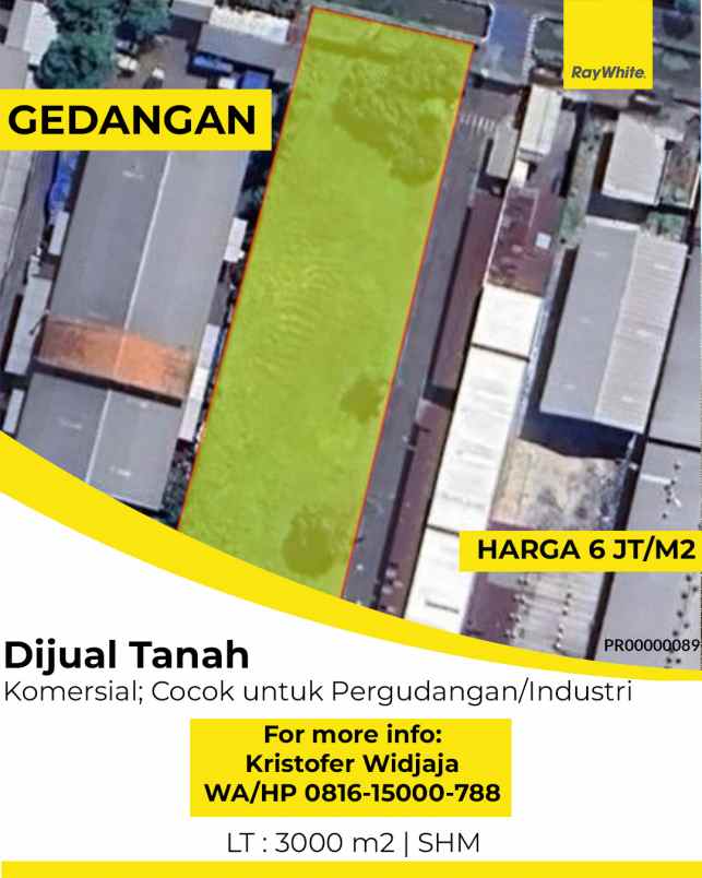 dijual tanah gedangan sidoarjo