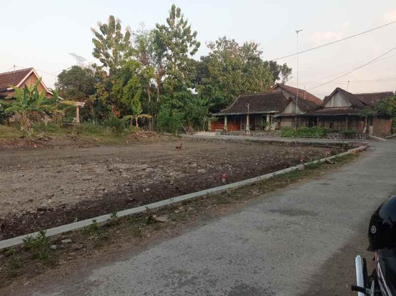 dijual tanah gondang glonggong sragen