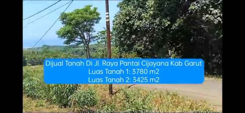 dijual tanah jalan raya pantai cijayana