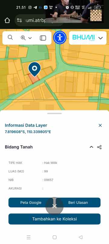 dijual tanah kampus pgri yogyakarta