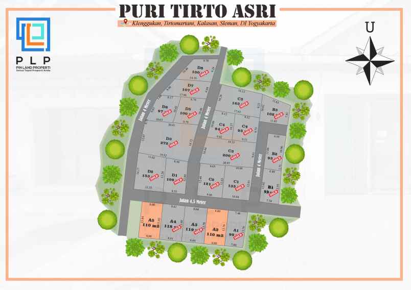 dijual tanah klenggukan dekat kelurahan