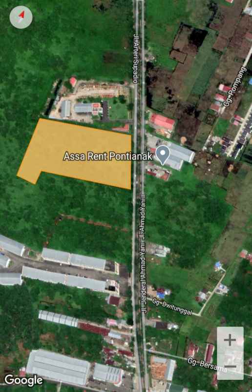 dijual tanah pinggir jln ayani 2
