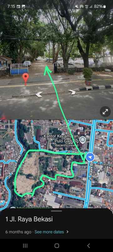 dijual tanah pulo gadung