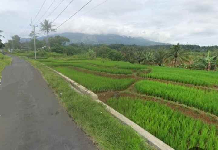 dijual tanah view gunung pinggir jalan