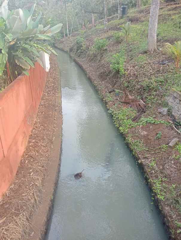 dijual villa menawan view sawah dan sungai yang indah
