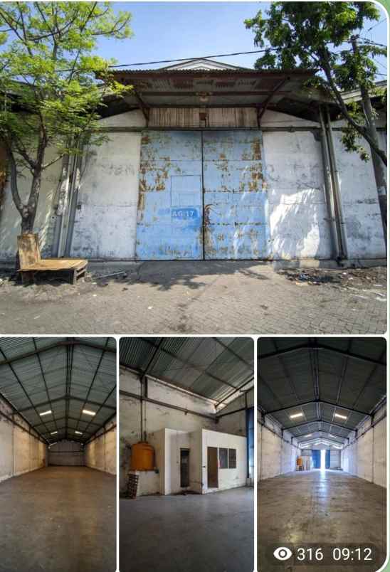 gudang margomulyo permai hadap selatan