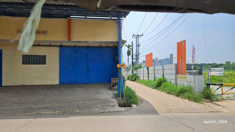 gudang workshop 337 m2 siap pakai di setu bekasi