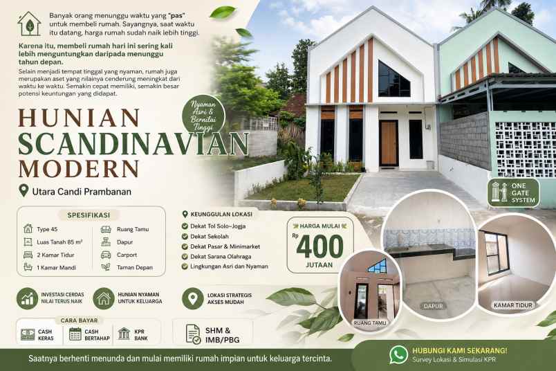 hunian nyaman untuk memulai cerita baru