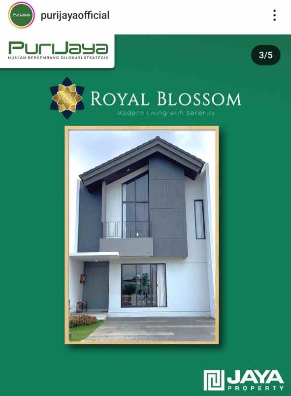 rumah 2 lantai di royal batavia pasar kemis