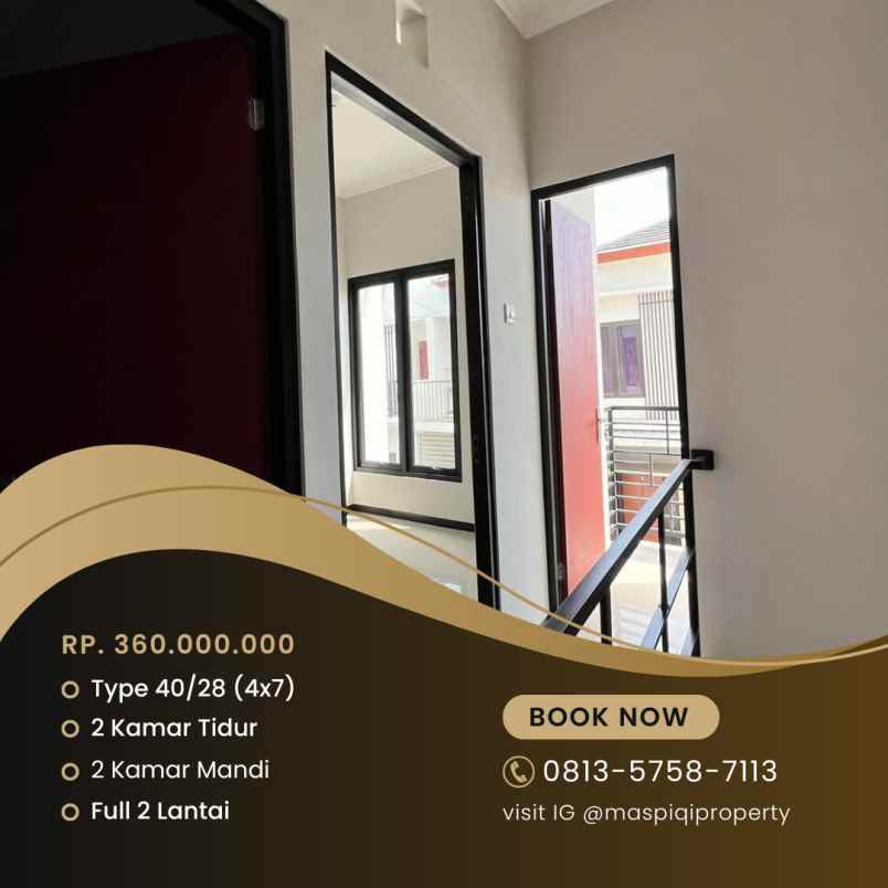 rumah baru bangunan full dua lantai di surabaya